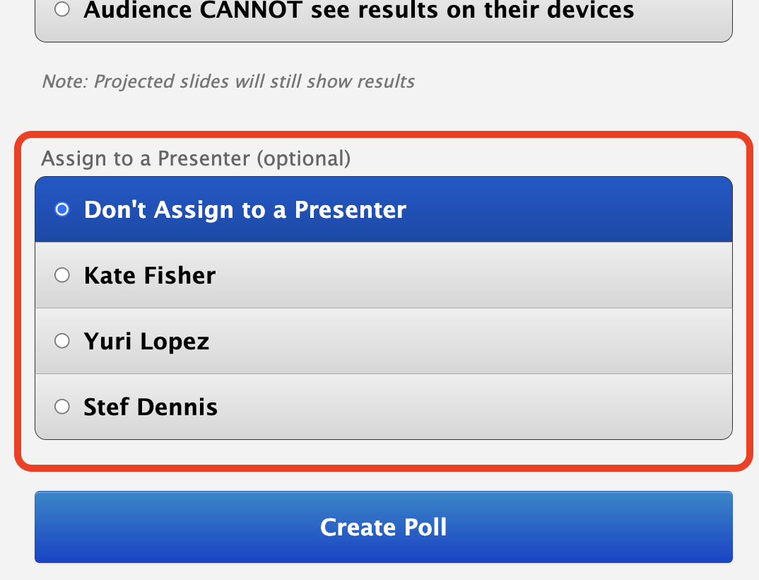 Assign Presenters to a Poll.png