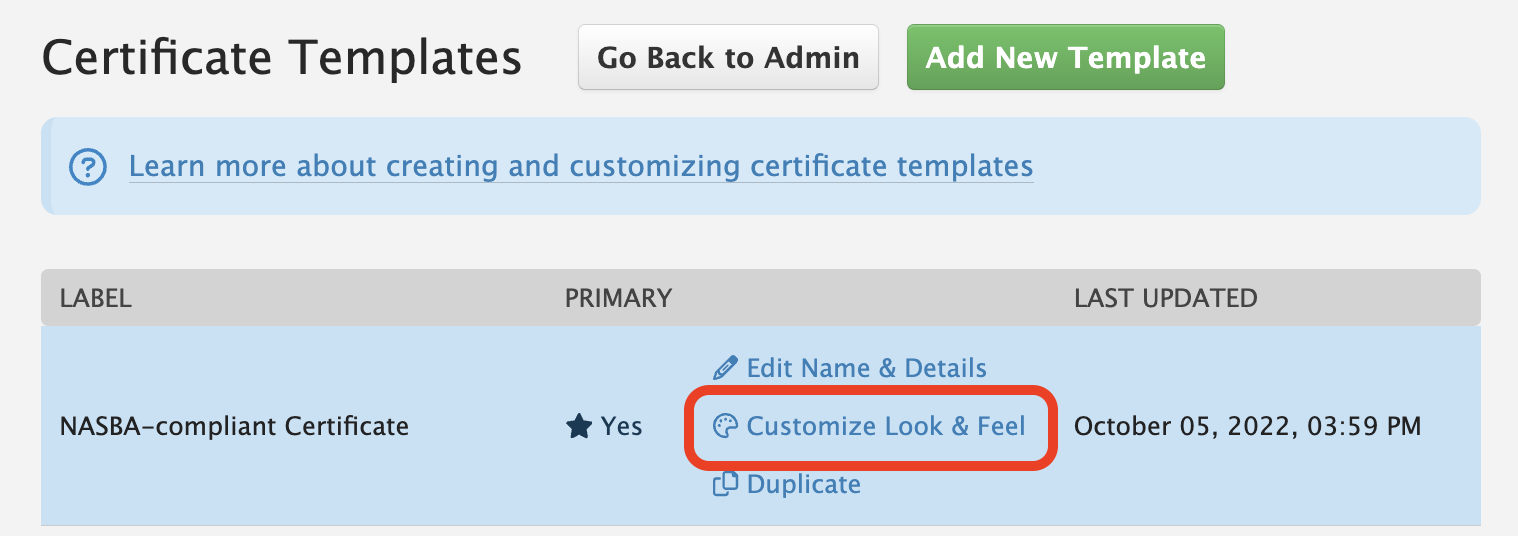 Cert - Customize Template Look and Feel.png