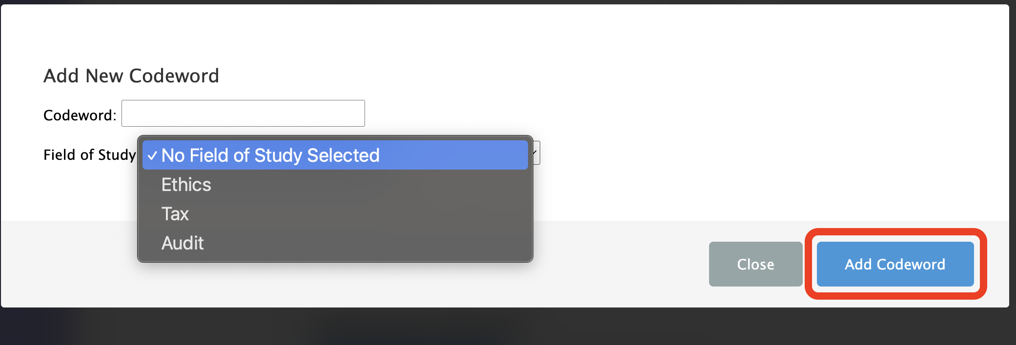 Codewords- Click Add Codeword.png